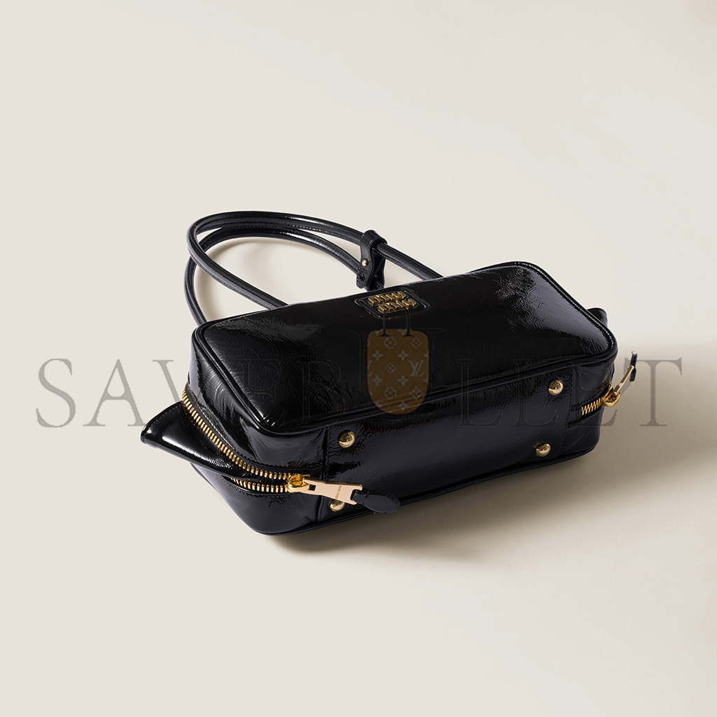 M1v M1v beau naplak patent leather bag 5bb173 (27*12*8cm)